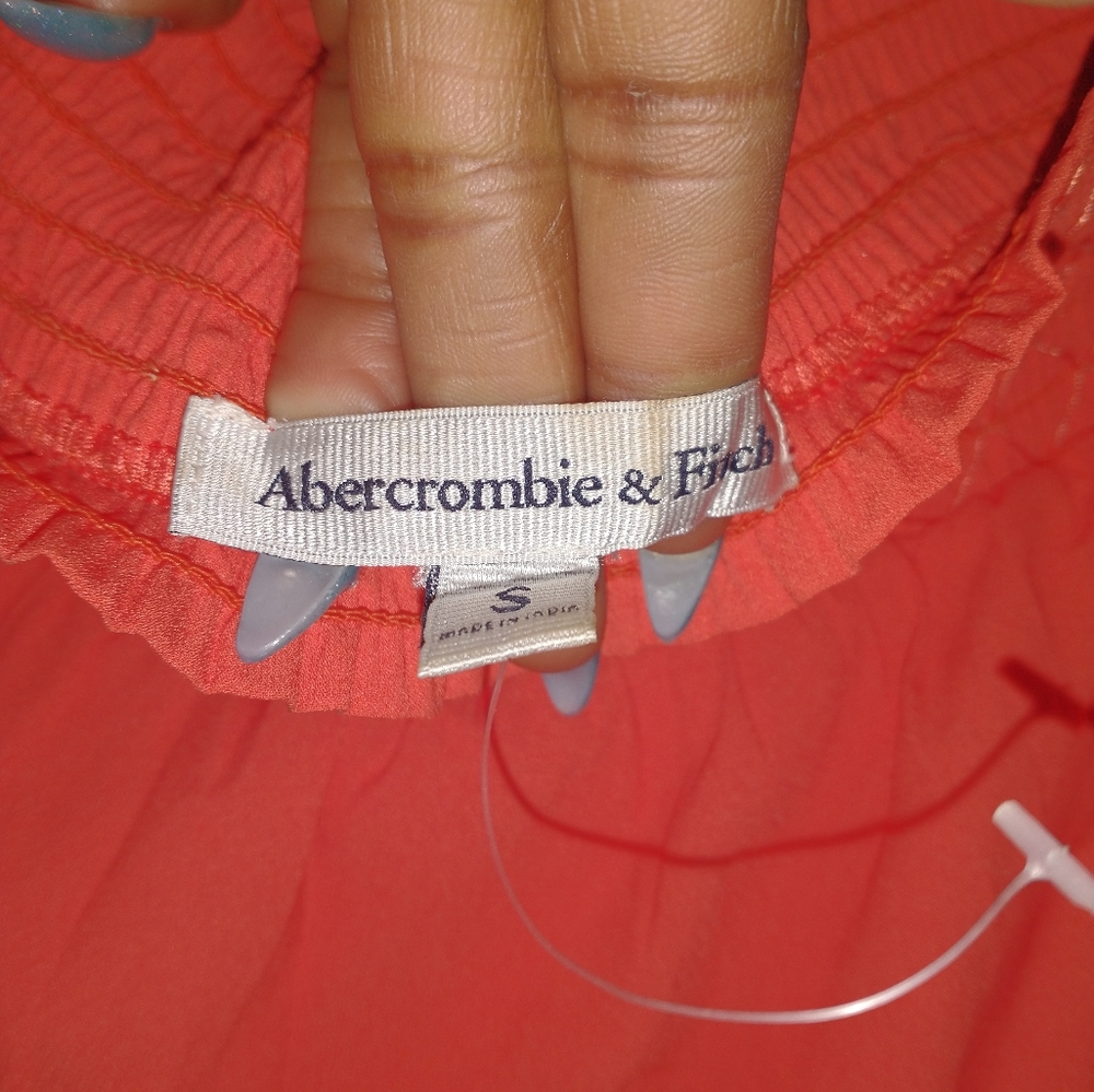 Women's Abercrombie & Fitch Coral off-the-shoulder dress - Picture 10 of 14